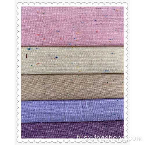 Tissu de points de couleur de coton de polyester